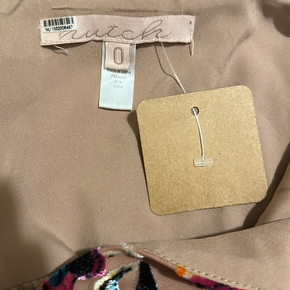 Anthropologie X Hutch Floral Burnout Velvet Jumpsuit Gem